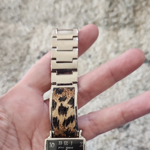Betsey Johnson Leopard Print Square Watch - Picture 4 of 5
